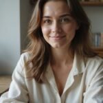 How To Become A Webcam Model At A Leading Webcam Platform A woman smiles warmly while working at her home office desk